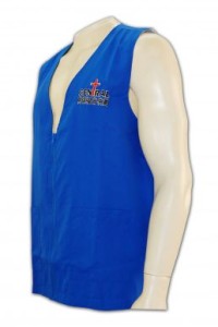 V044 custom design church sleeveless jackets
